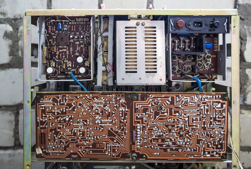 Back of tape recorder royalty free stock image