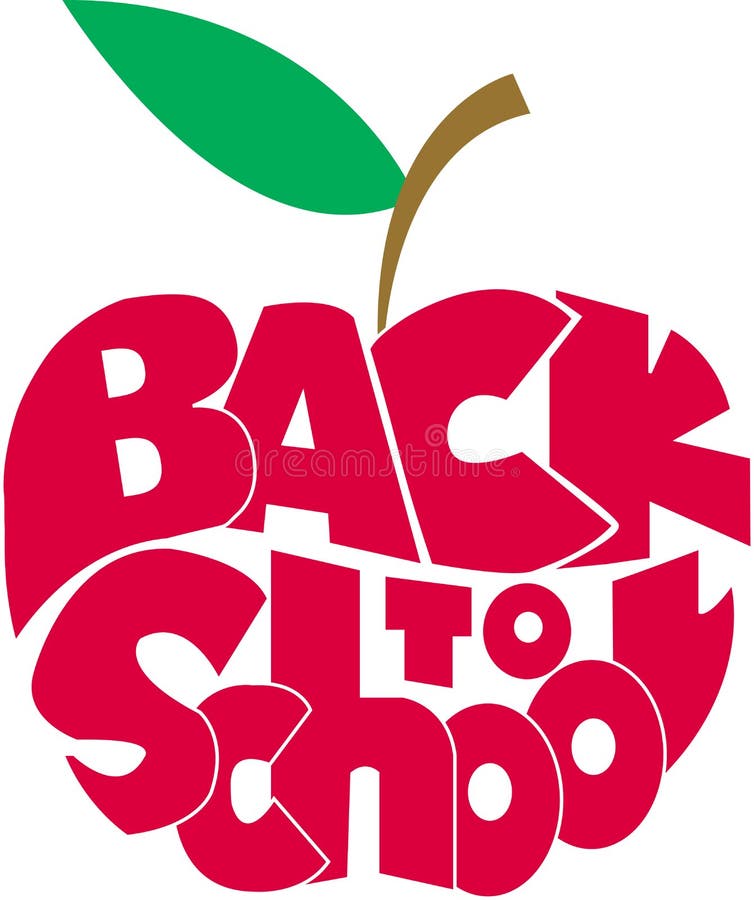 Back To School Apple Vector Available Stock Vector Illustration of