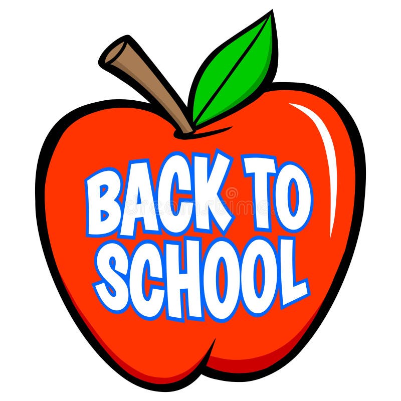 Back to School Apple stock vector. Illustration of teach 123667280