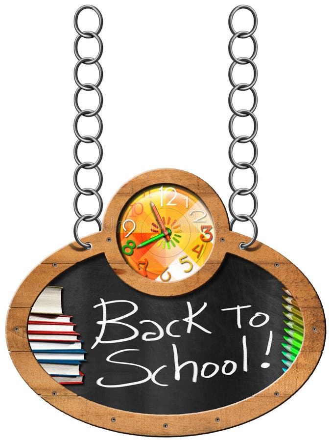 Back to School - Blackboard with Chain