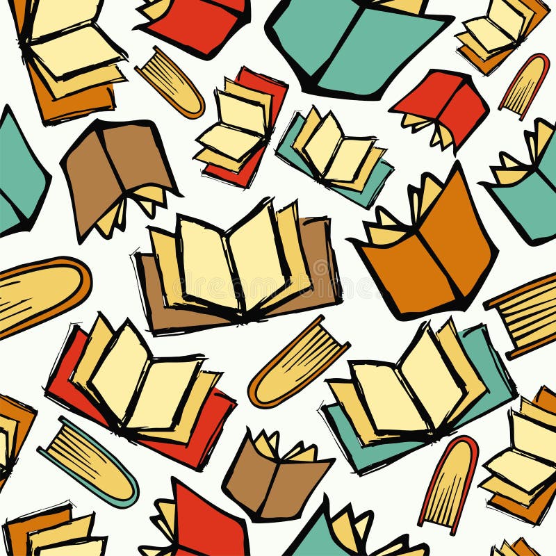 Back To School Books Pattern Stock Vector - Image: 27682228