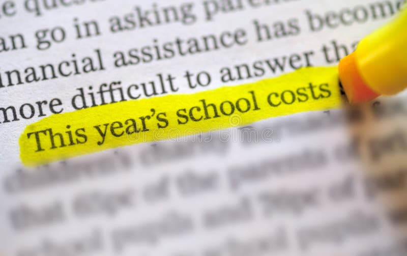 Back to school costs stock photos Back to school costs stock photos