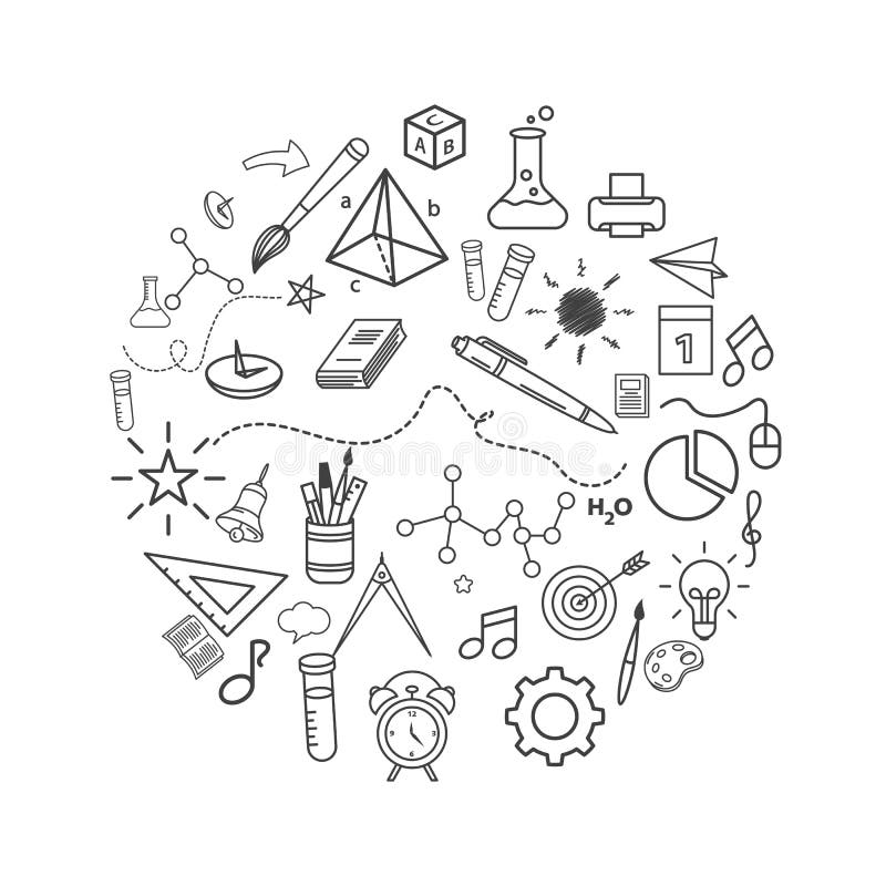 Back to school element  icon vector