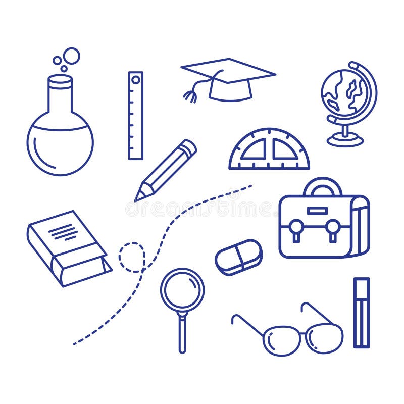 Back to school element  icon vector