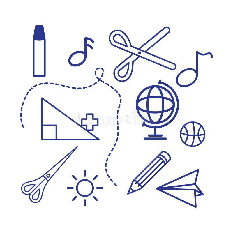 Back to school element  icon vector