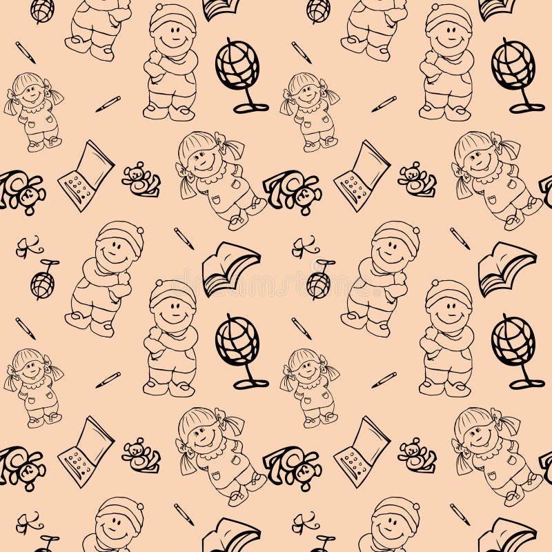 Back to School seamless pattern