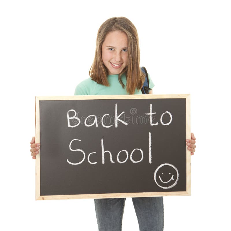 Back to school student stock photo