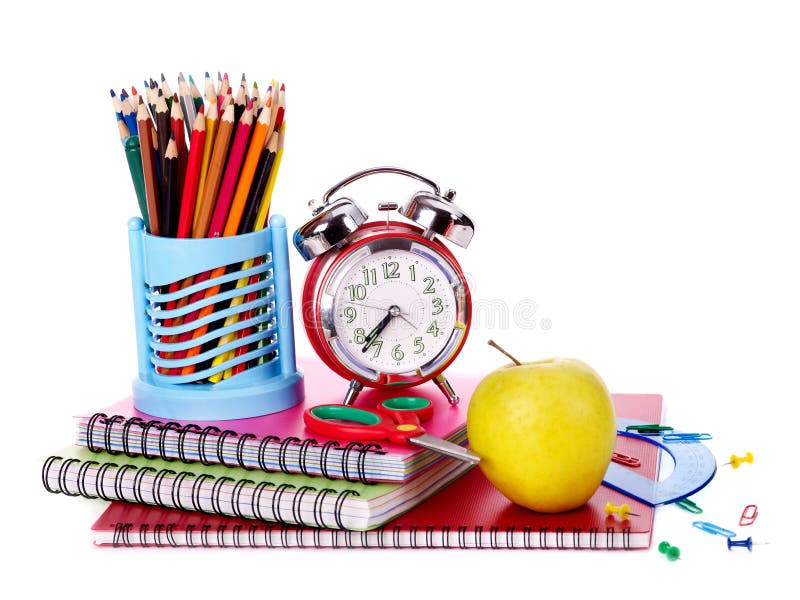 Back to school supplies. stock photos