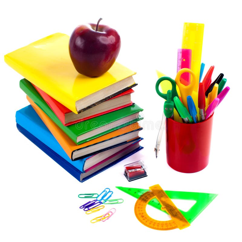 Back To School Supplies. Isolated. Stock Image Image of creativity