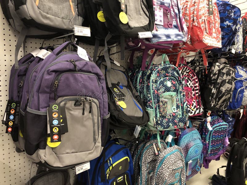 Back To School Target Backpack Editorial Photography - Image of ...