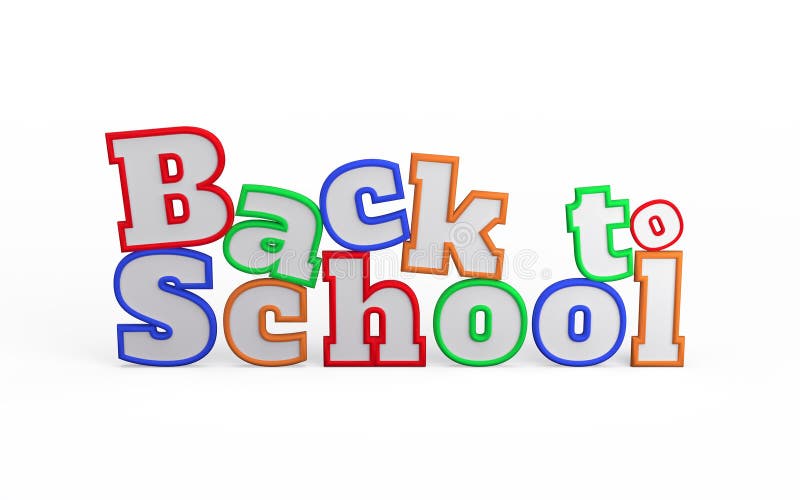 Back to School Word stock illustration
