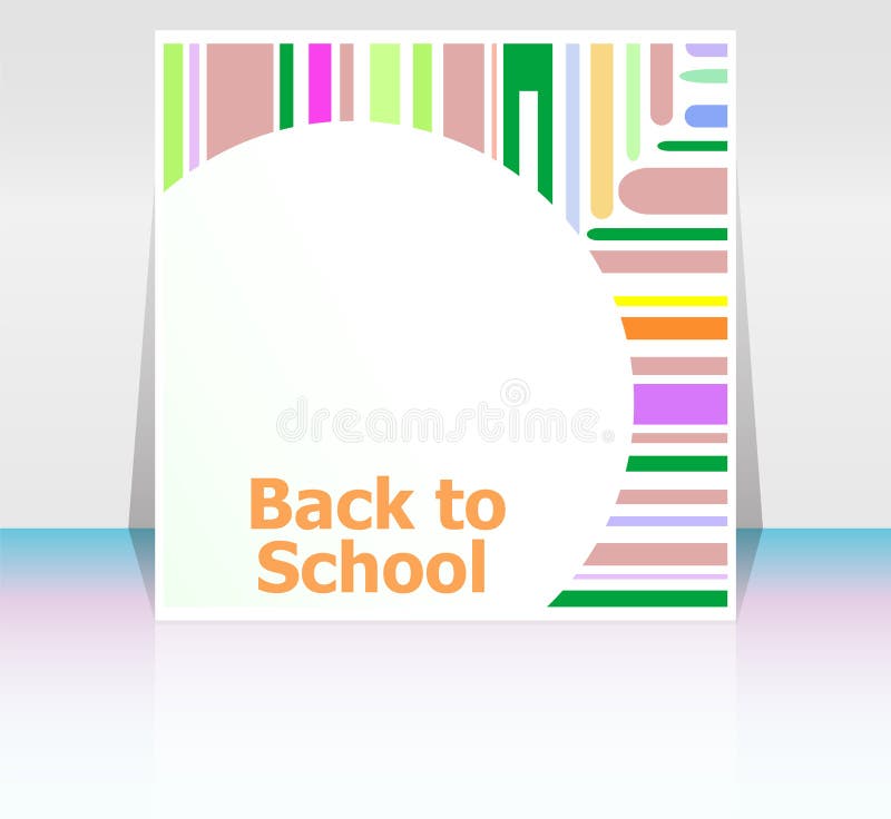 Back to school word, education stock illustration