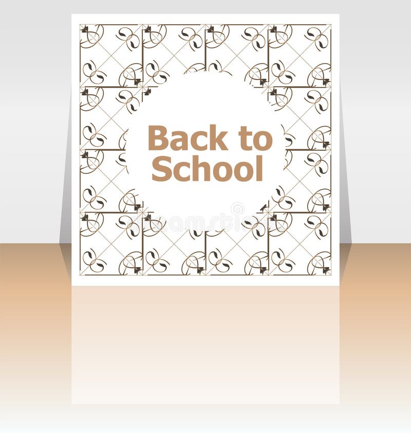 Back to school word, education royalty free illustration