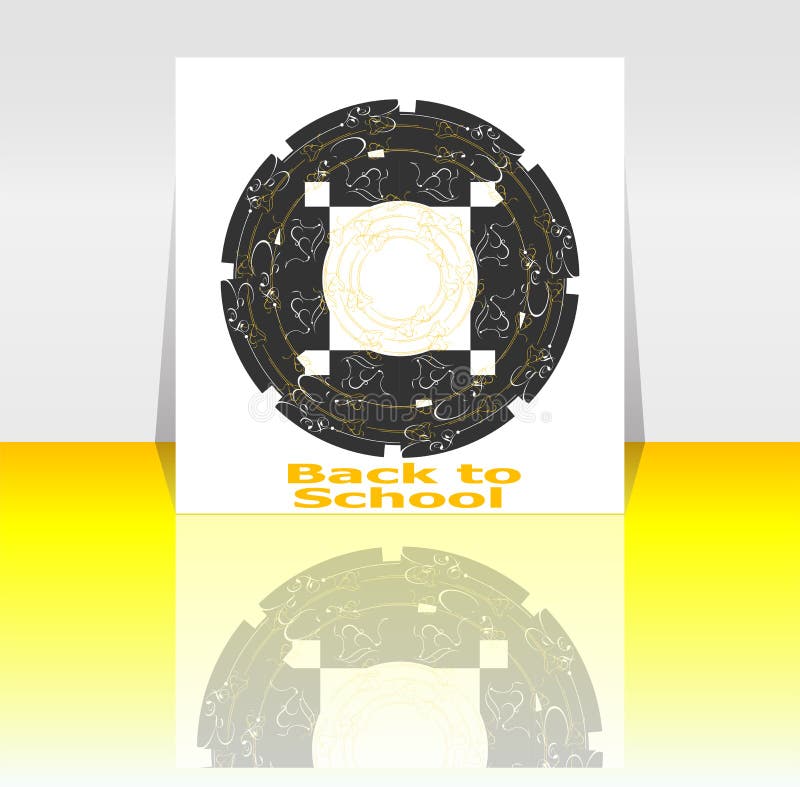Back to school word, education vector illustration