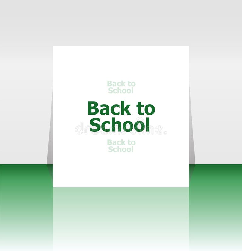 Back to school word, education vector illustration