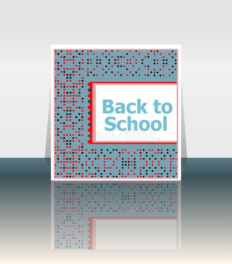 Back to school word, education vector illustration