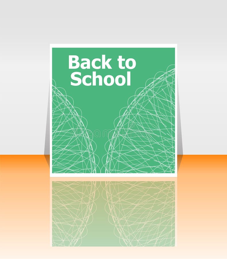 Back to school word, education vector illustration