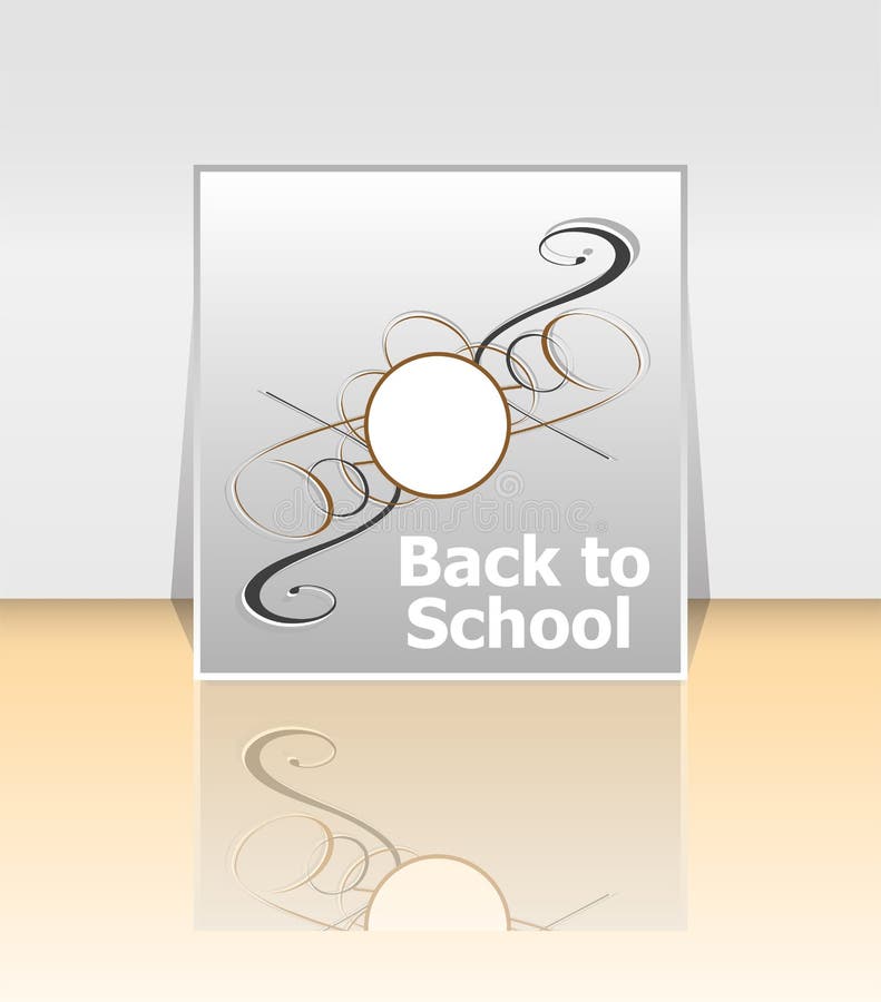 Back to school word, education theme royalty free illustration