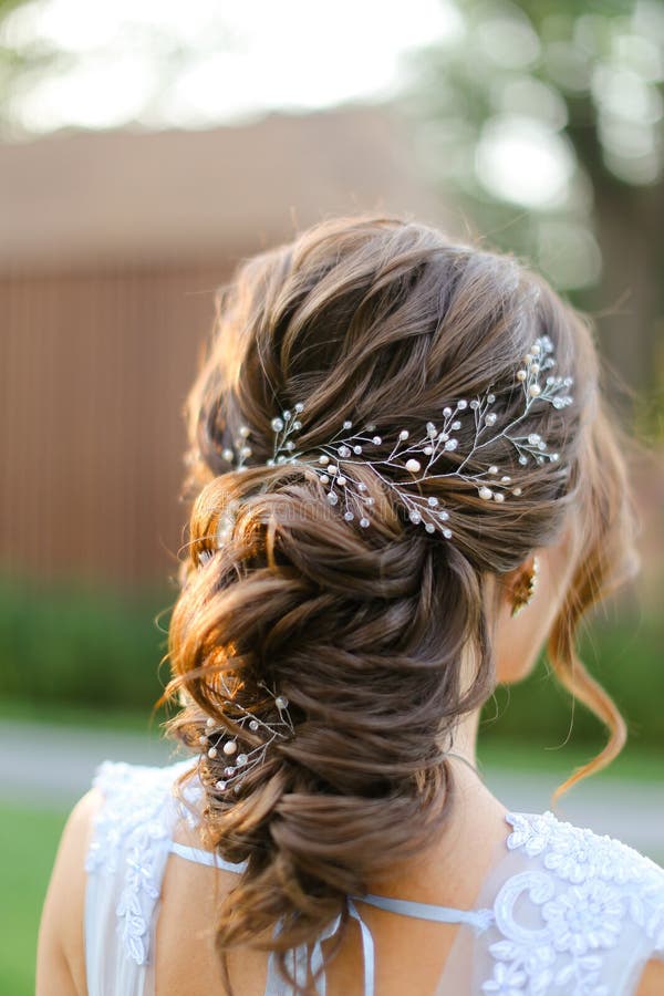 Back View Portrait of Amazing Bride Outside. Stock Photo - Image of marriage, beautiful: 144476910 Back View Portrait of Amazing Bride Outside. Stock Photo - Image of marriage, beautiful: 144476910