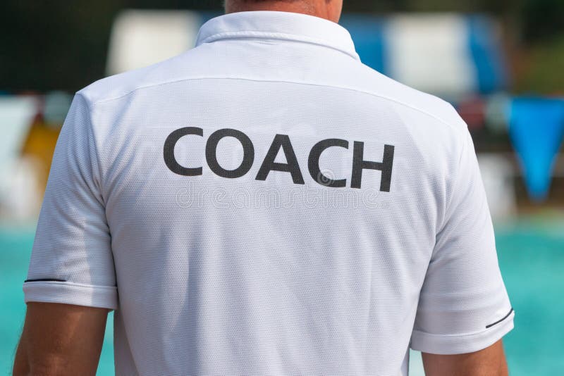 Back view of sport coaches stock photo. Image of swim - 133928720