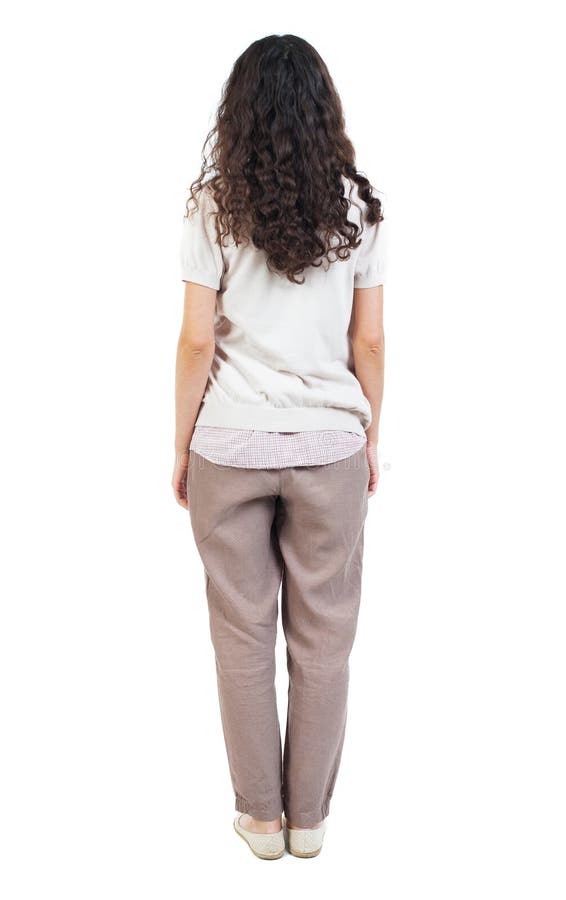 347 Back Side View Rear Young Female Curly Hair Stock Photos - Free ...