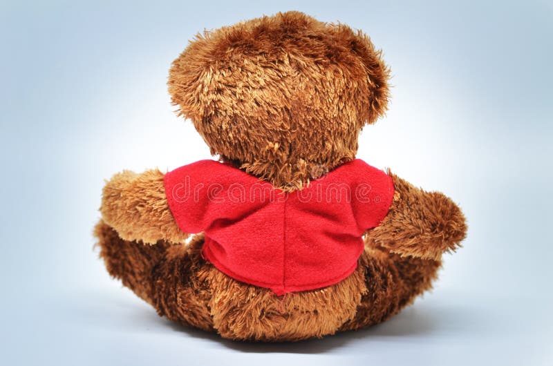 Back view of teddy bear royalty free stock image Back view of teddy bear royalty free stock image
