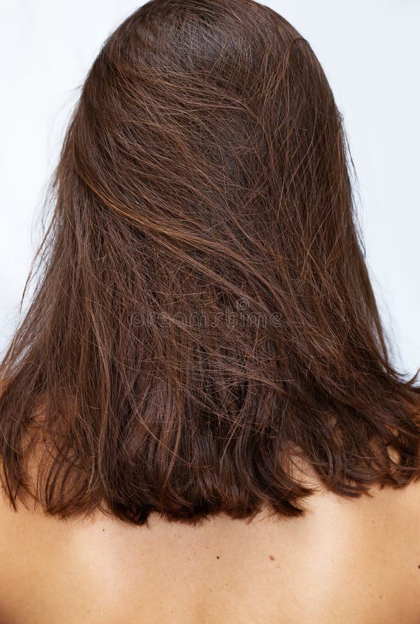 Dry hair back view stock image. Image of hairstyle, young - 154211115