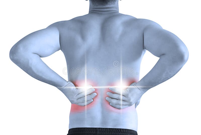 Backache stock image