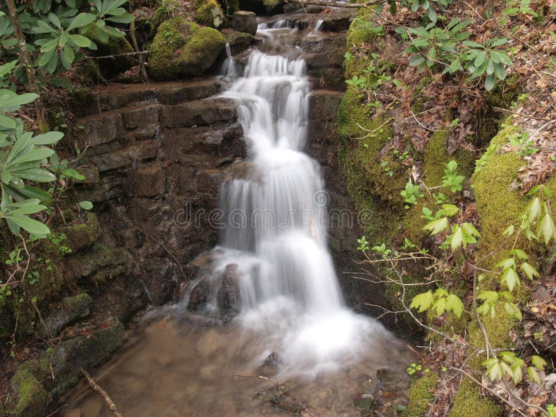 Backbone Rock Falls stock image. Image of flow, leaves 70454297