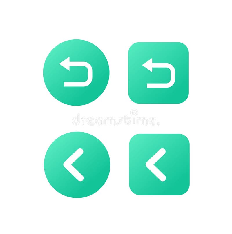 Back Button Icon User For User Interface Ui Ux Stock Vector