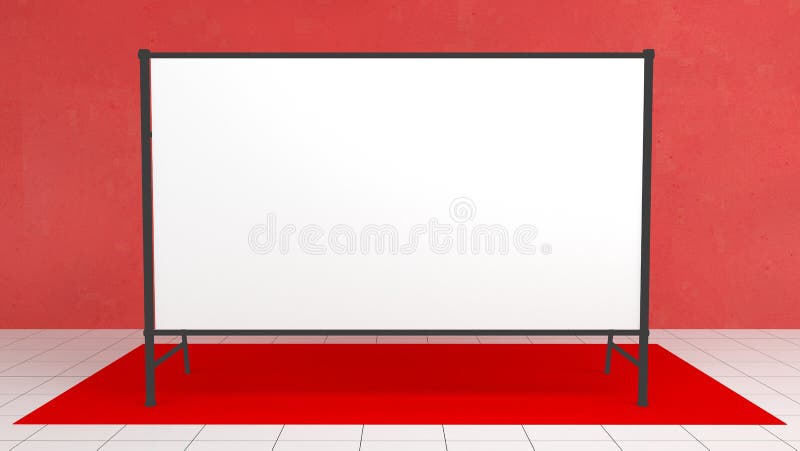 Download Backdrop Press Banner 2x4 Meters With Red Carpit 3d Render Template Mockup Stock Image Image Of Advertising Banner 141944697