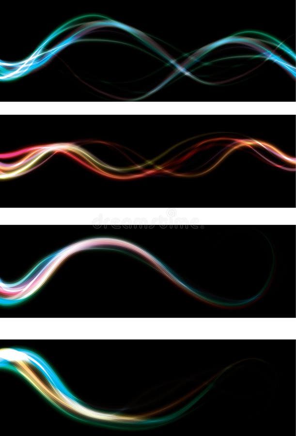 Backg astratto confuso della bandiera di Web di effetto della luce al neon illustrazione vettoriale Backg astratto confuso della bandiera di Web di effetto della luce al neon illustrazione vettoriale