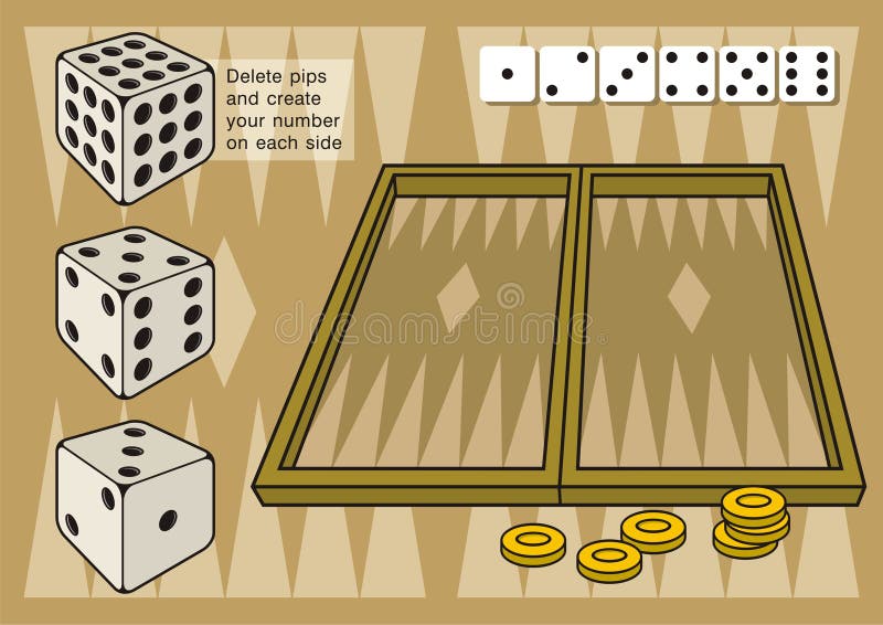 Backgammon with dices