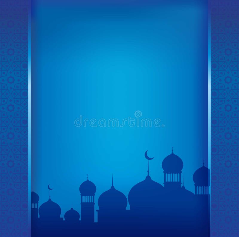Backgound islamique bleu Papier peint islamique bleu avec l'ornement illustration libre de droits Backgound islamique bleu Papier peint islamique bleu avec l'ornement illustration libre de droits