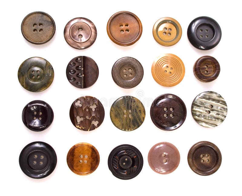 Backgound of various sewing button