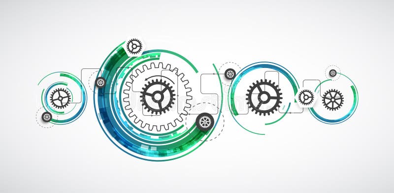 Download Backgroun Astratto Di Affari Di Tecnologie Informatiche Di Tecnologia Di Colore Illustrazione Vettoriale - Illustrazione di interfaccia, collegamento: 56893025
