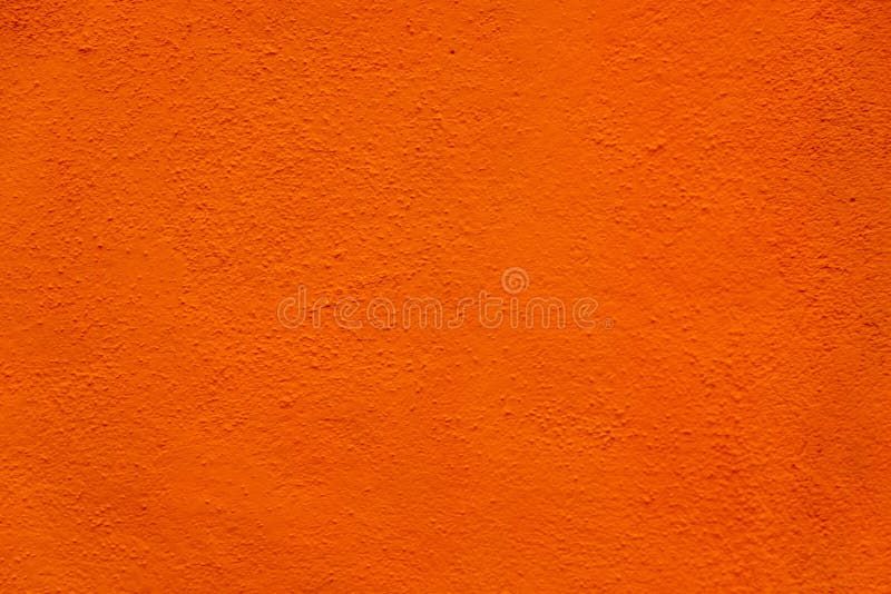 Bright Solid Semi Smooth Orange Trinidad Stucco Wall Texture Background