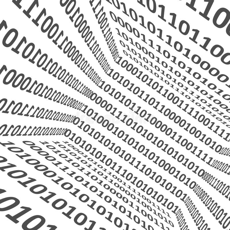 Background abstract binary code stock illustration