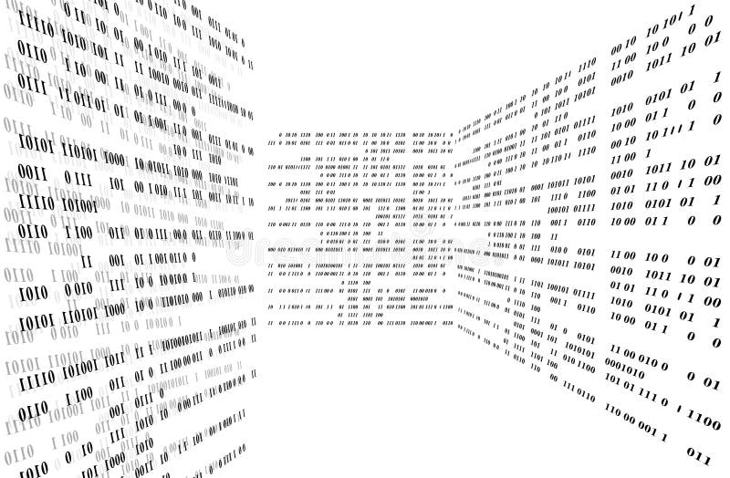 Background abstract binary code royalty free illustration