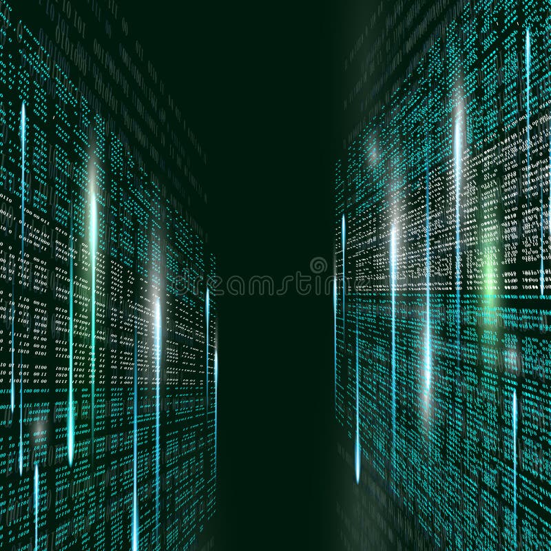 Background abstract binary code background abstract illustration stock illustration