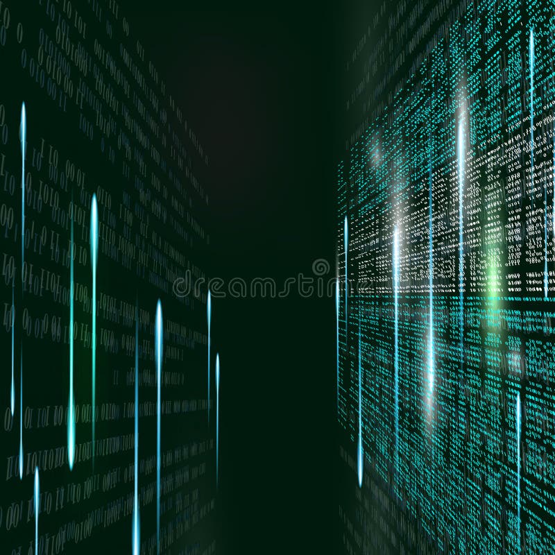 Background abstract binary code background abstract illustration royalty free illustration