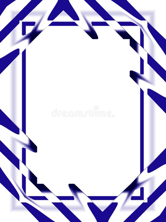 Abstracto azul blanco marco o fronteras.