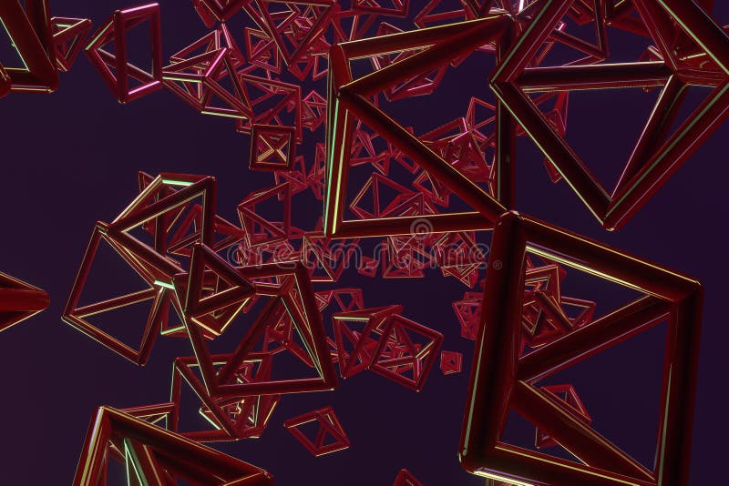 Background abstract, geometric triangle or square for design, graphic resource. 3D render. Triangle or square, geometric. For graphic design, catalog, texture or background.
