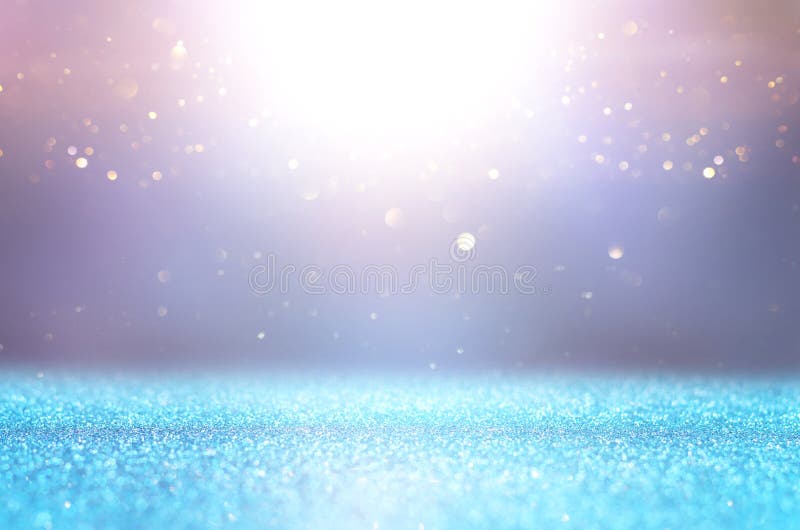Background of Abstract Glitter Lights. Gold, Blue, Pink and Silver Stock Photo Image of