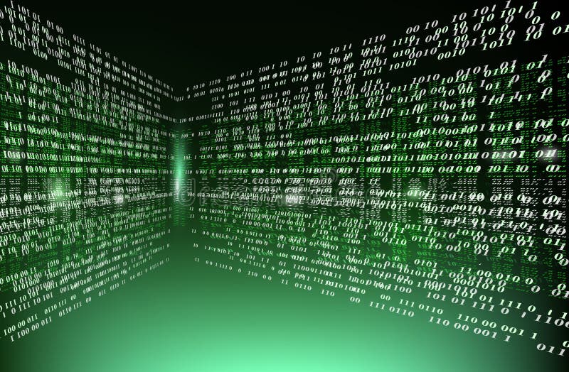 Background abstract illustration object binary code royalty free illustration