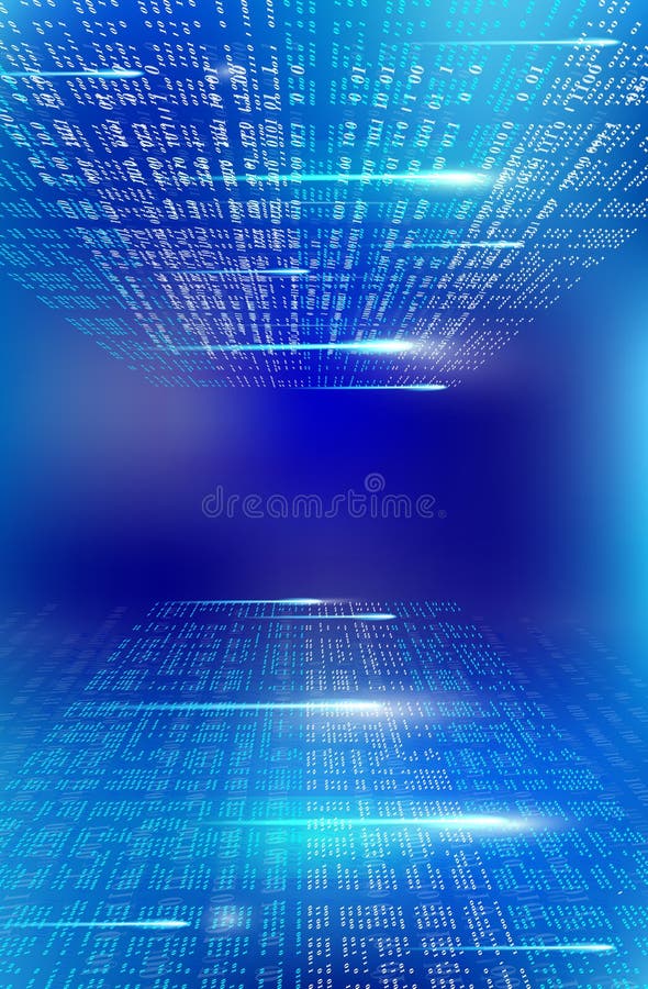 Background abstract illustration object binary code royalty free illustration