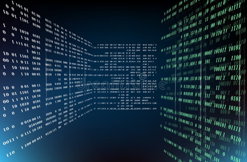 Background abstract illustration object binary code royalty free illustration