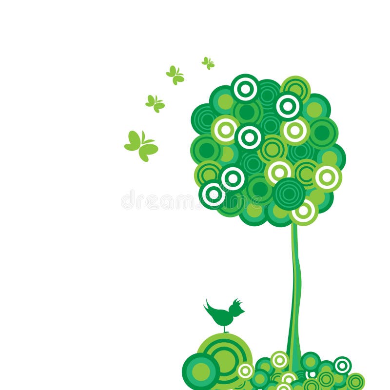 The Background abstract tree.