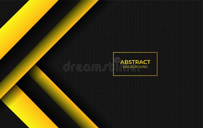 Background Abstract Yellow and Black Design Style Stock Vector