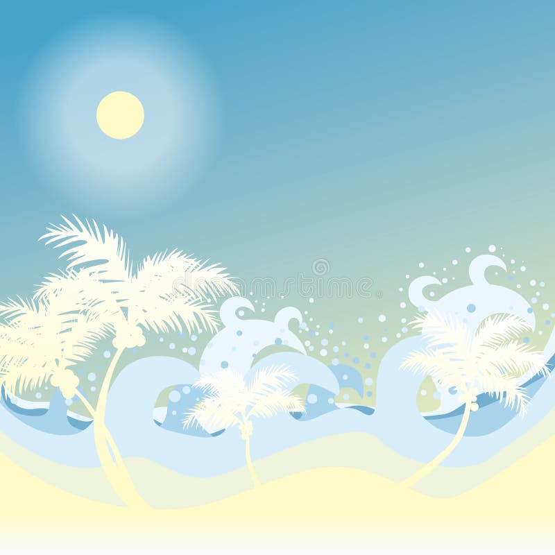 Background Beach vector illustration